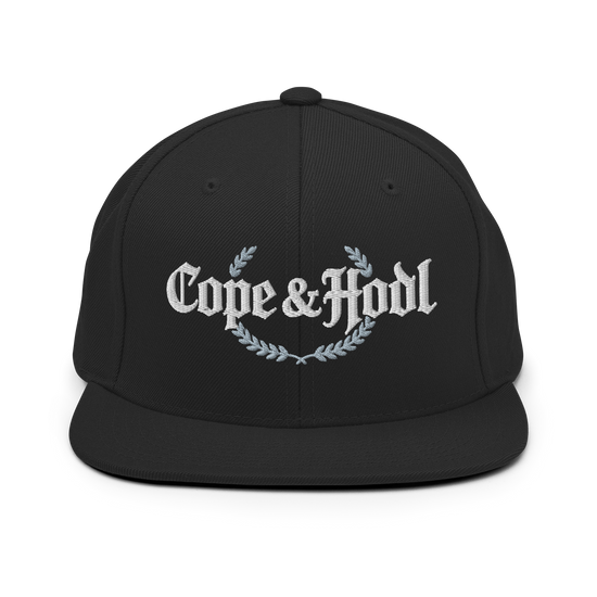 Cope & Hodl Crypto Snapback Black Edition