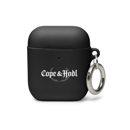 Cope & Hodl Rubber Crypto Case for AirPods® Black Edition
